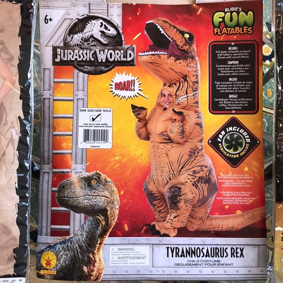 Rubie S Costumes Inflatable Tyrannosaurus Trex Costume Child Poshmark